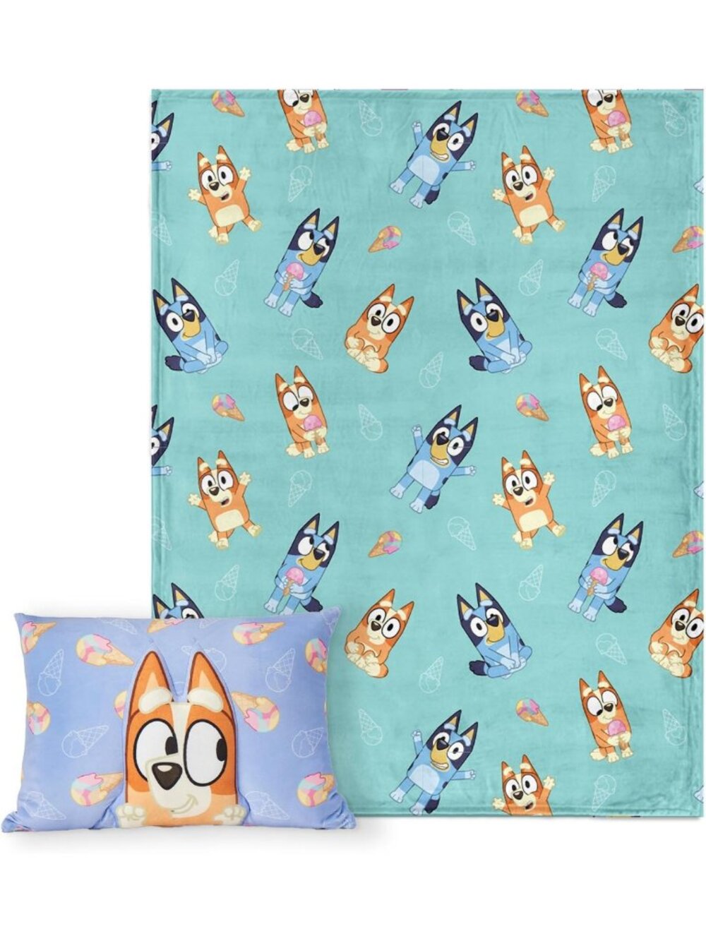 Cozy Silk Touch Throw Blanket & Plush Pillow Set - 50x60" for Kids & Adults